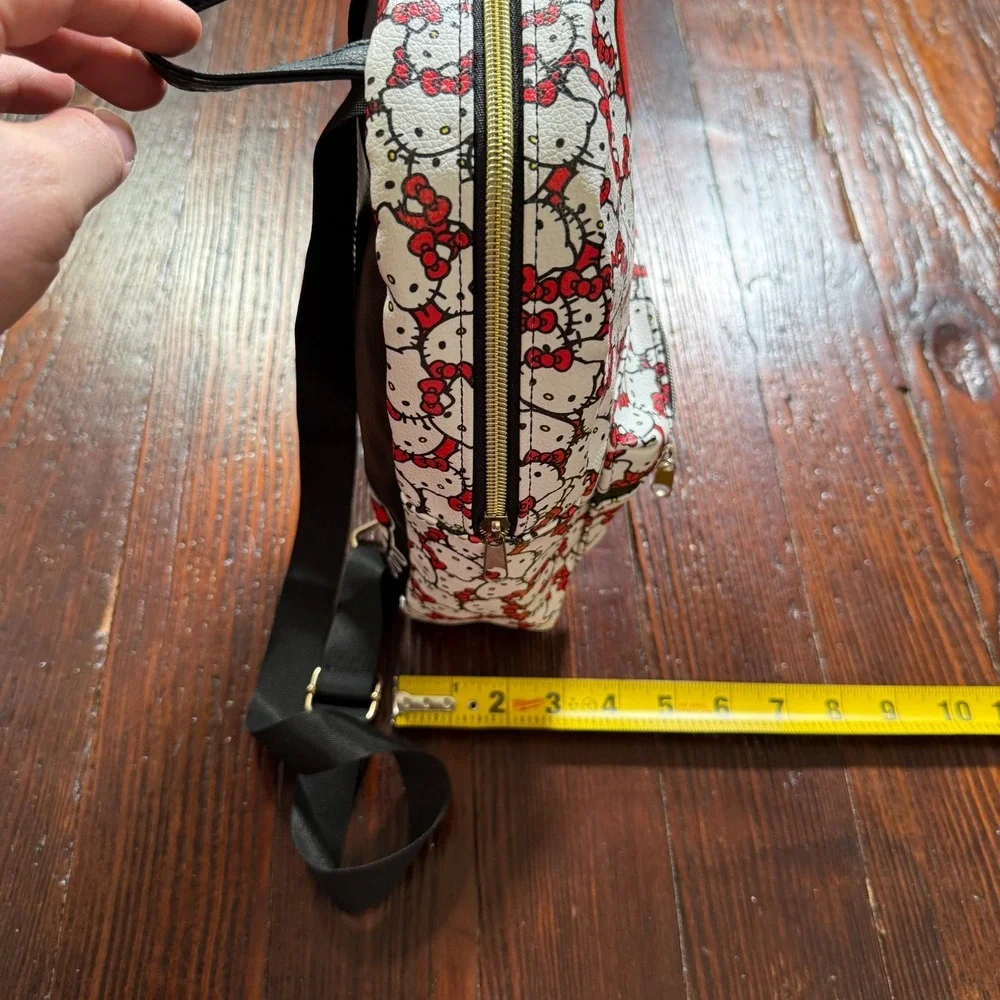 Hello Kitty‎ Mini Backpack Sanrio White Red AOP Zipper